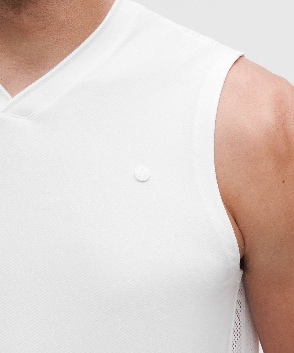 Mesh-Panelled Tennis Sleeveless Shirt