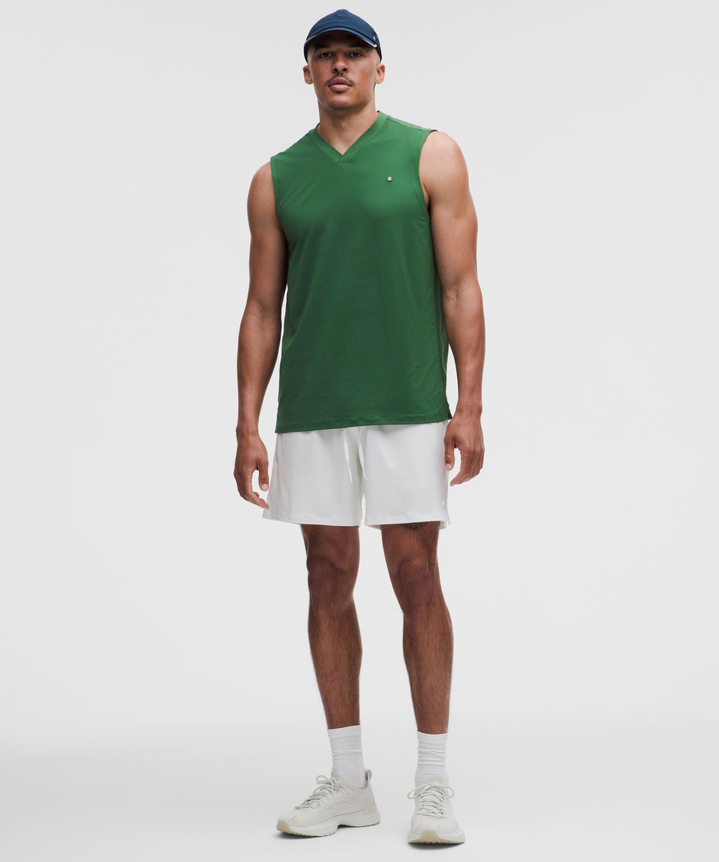 Mesh-Panelled Tennis Sleeveless Shirt