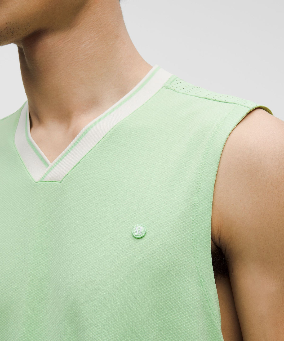 Mesh-Panelled Tennis Sleeveless Shirt