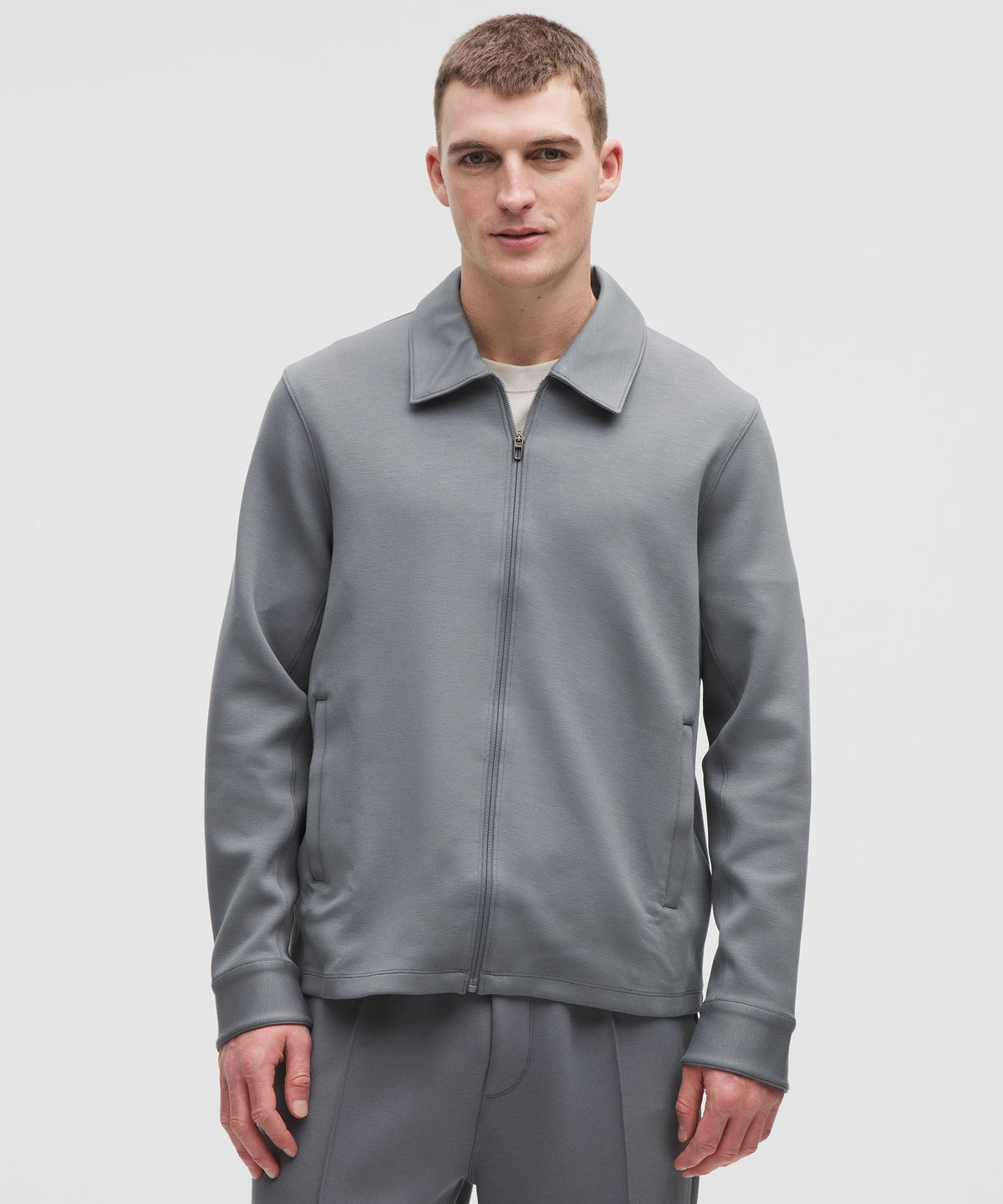 Smooth Spacer Collared Full Zip