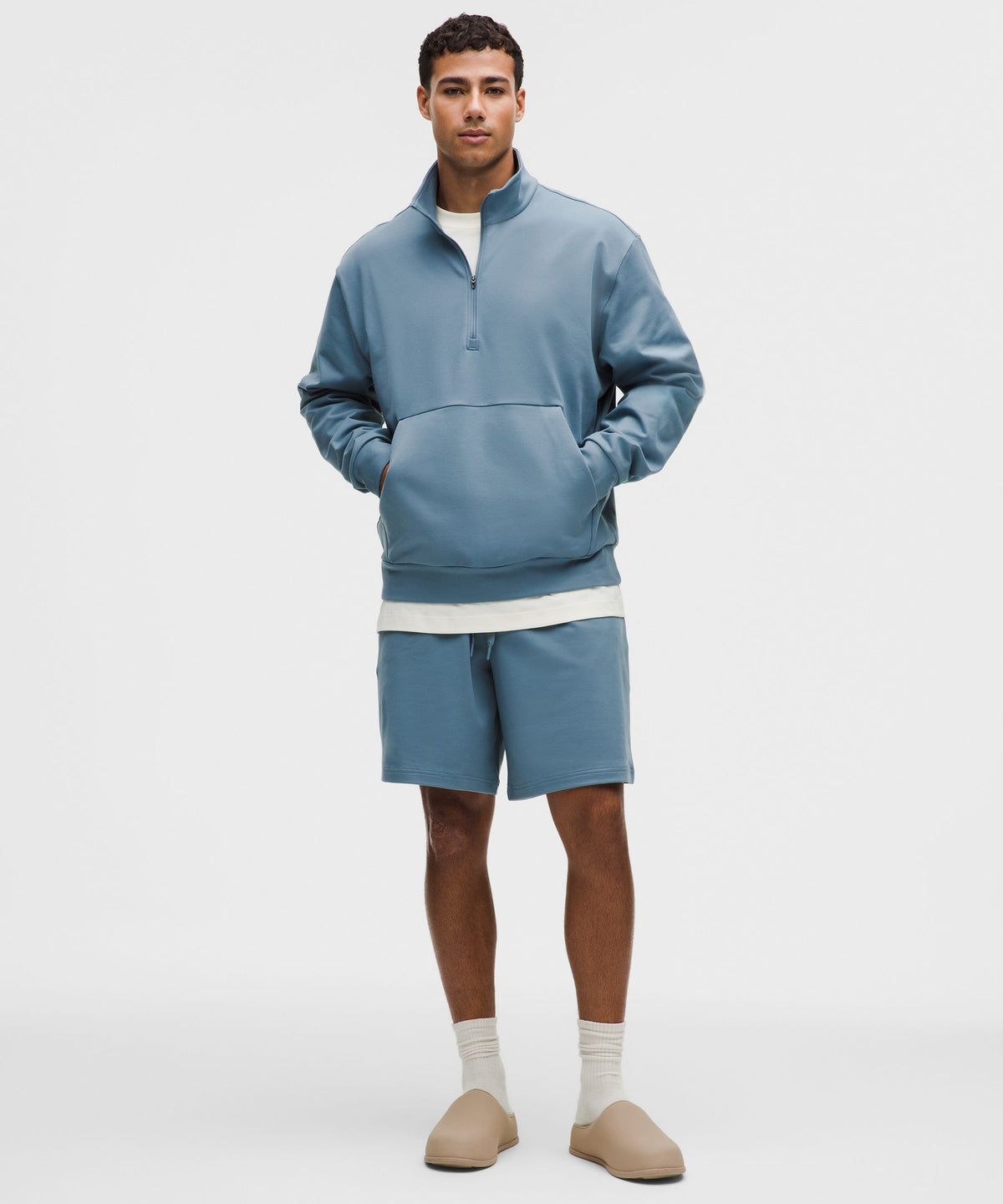 Heavyweight Soft Jersey Half Zip