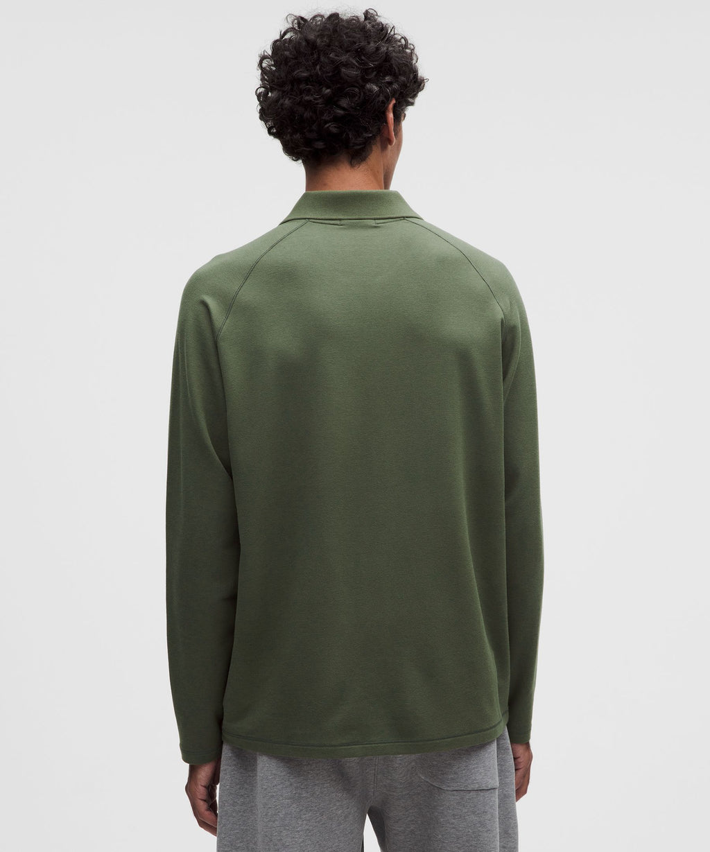 Buttery Loopback Collared Long-Sleeve Shirt