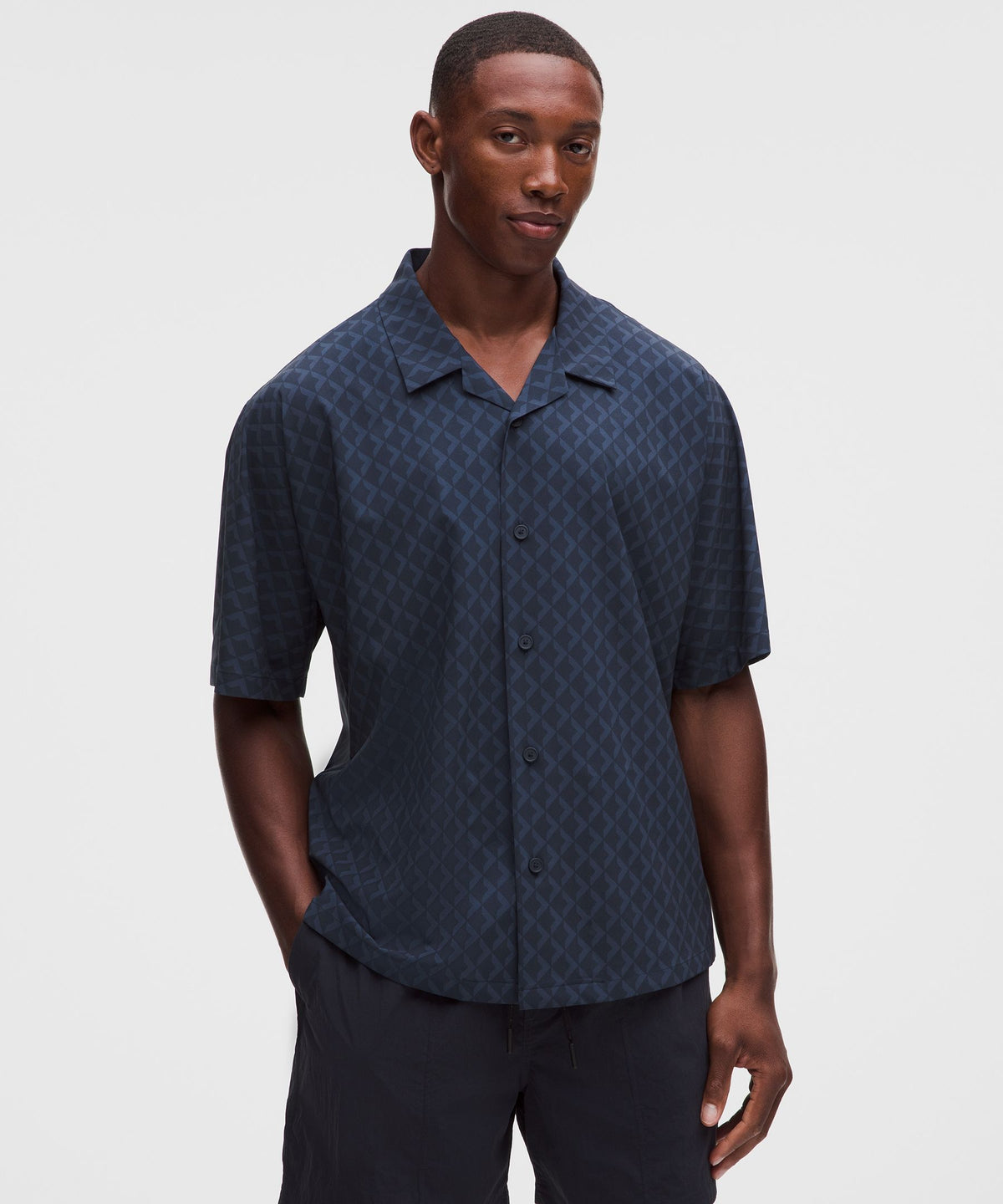 Lightweight Camp-Collar Shirt