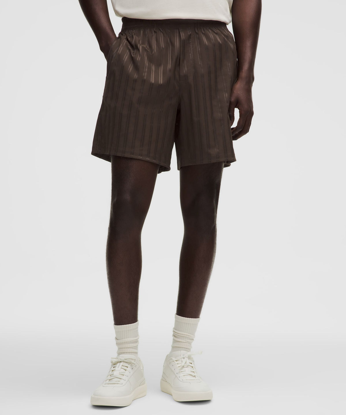 Satin Stripe Linerless Short 7"