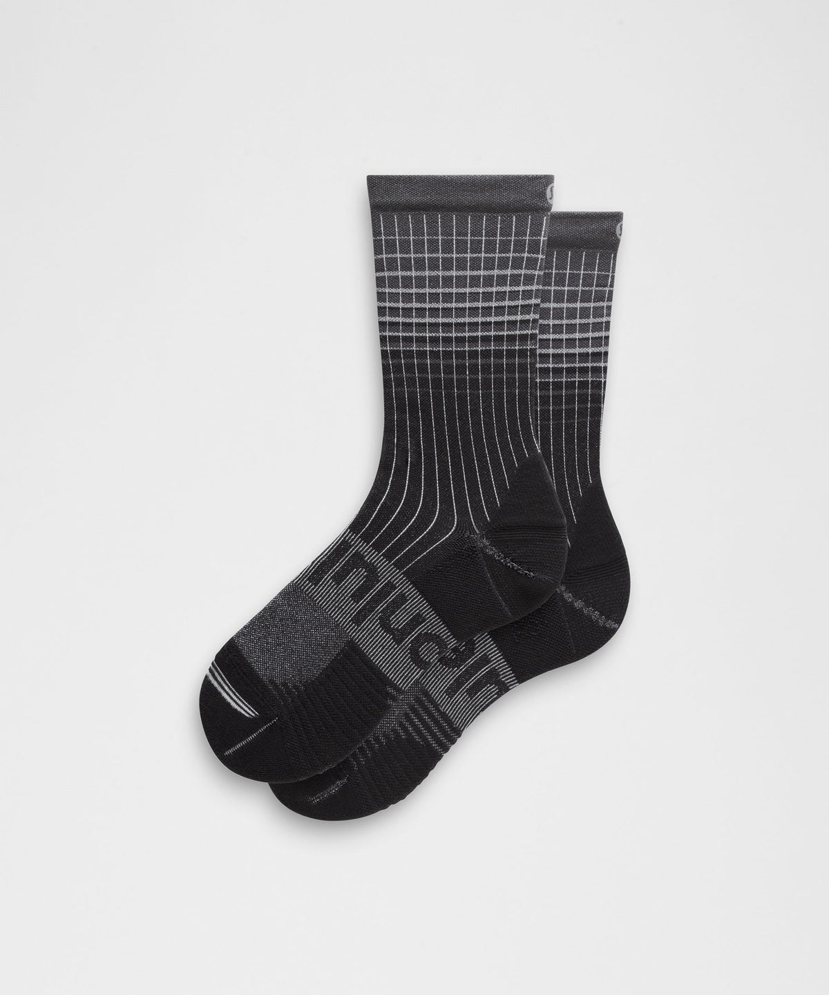 Unisex Power Stride Crew SocksReflective Grid