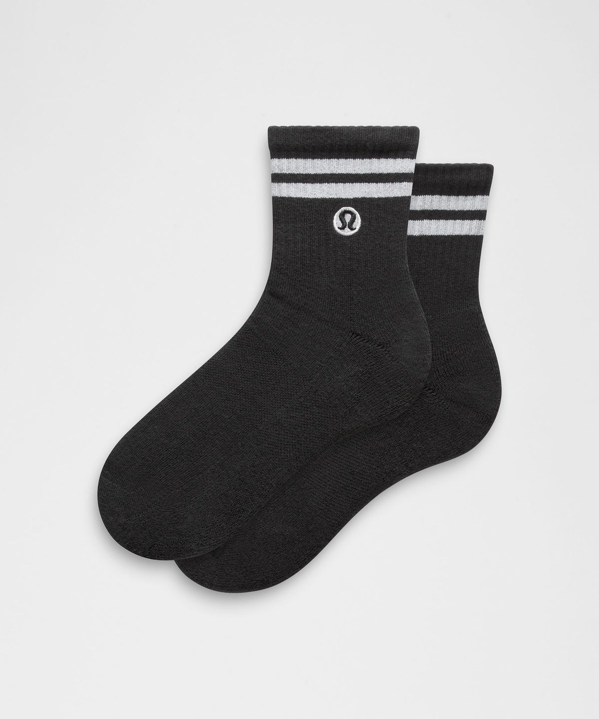 Unisex Daily Essential Quarter SocksStripe