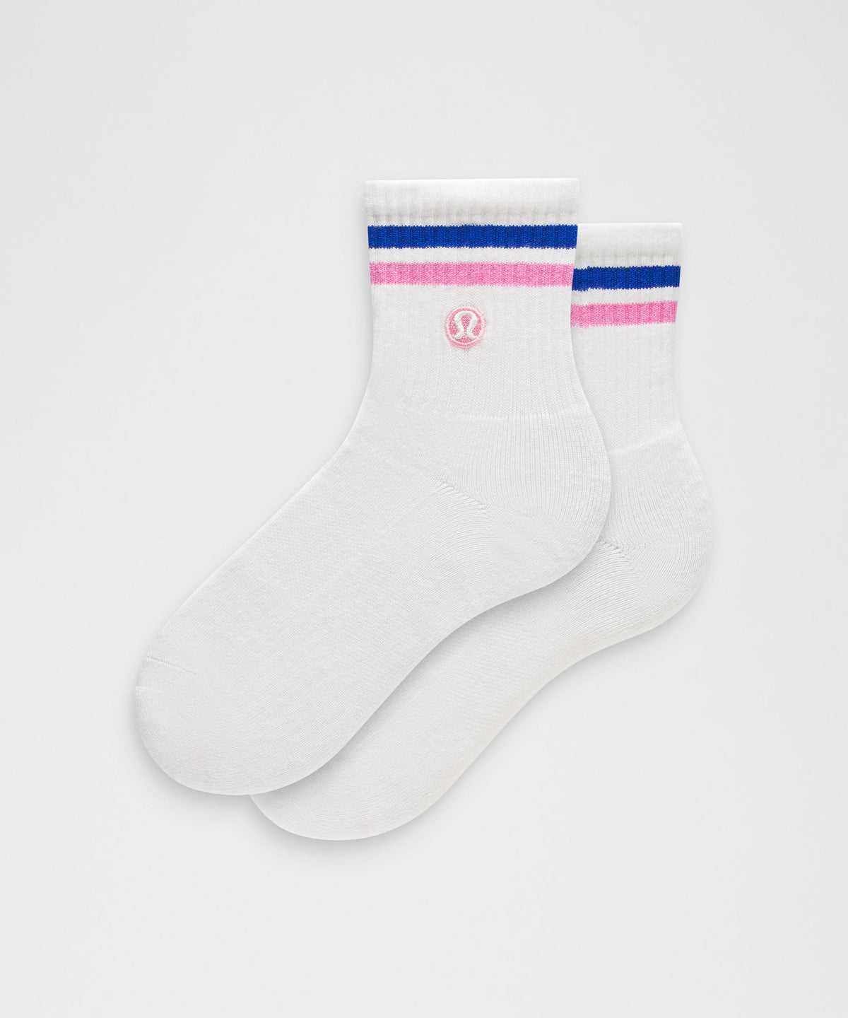 Unisex Daily Essential Quarter SocksStripe