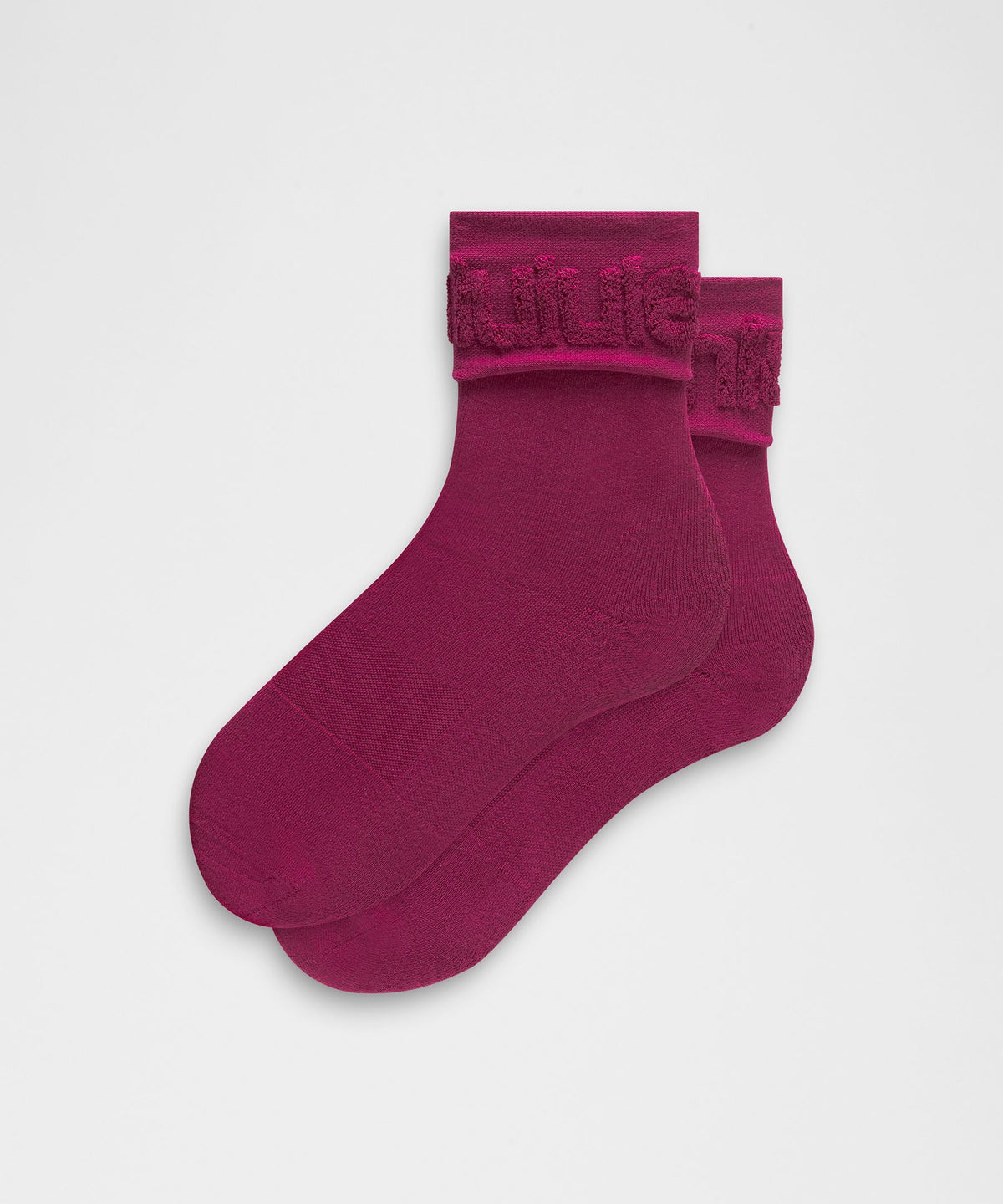 Unisex Fold-Over Terry Quarter Socks