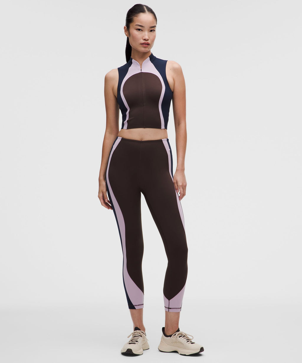 Ultralu™ Zip-Front Cropped Tank Top