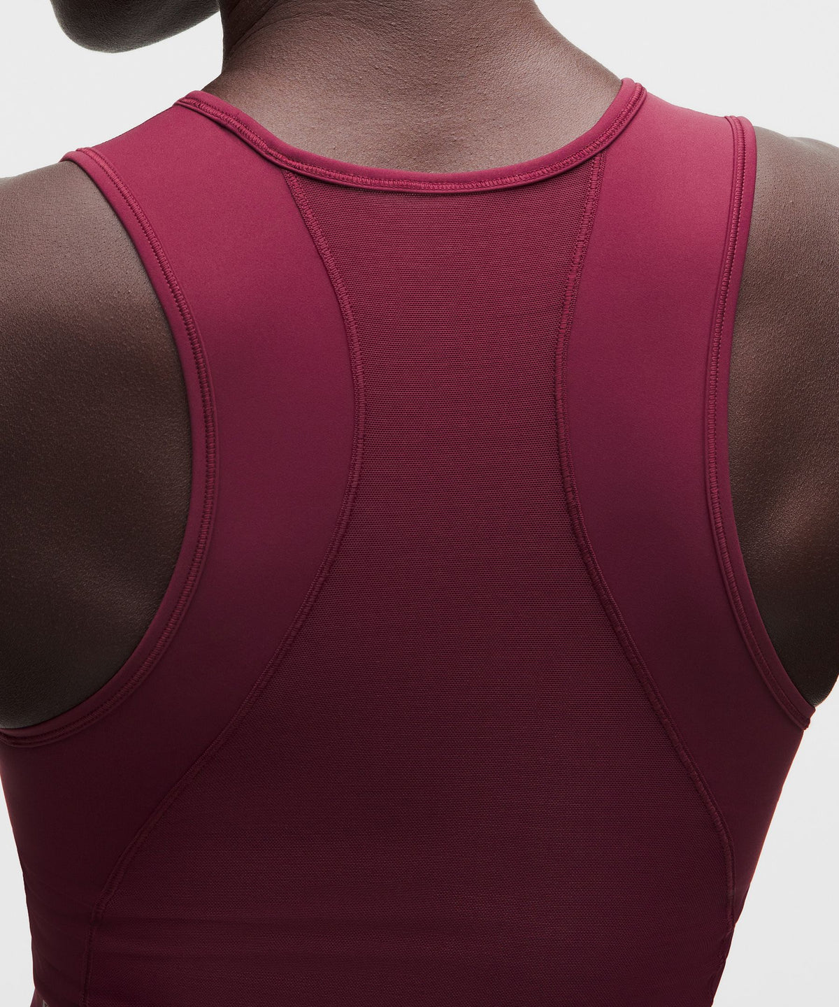 Nulux Mesh-Panelled Cropped Tank Top