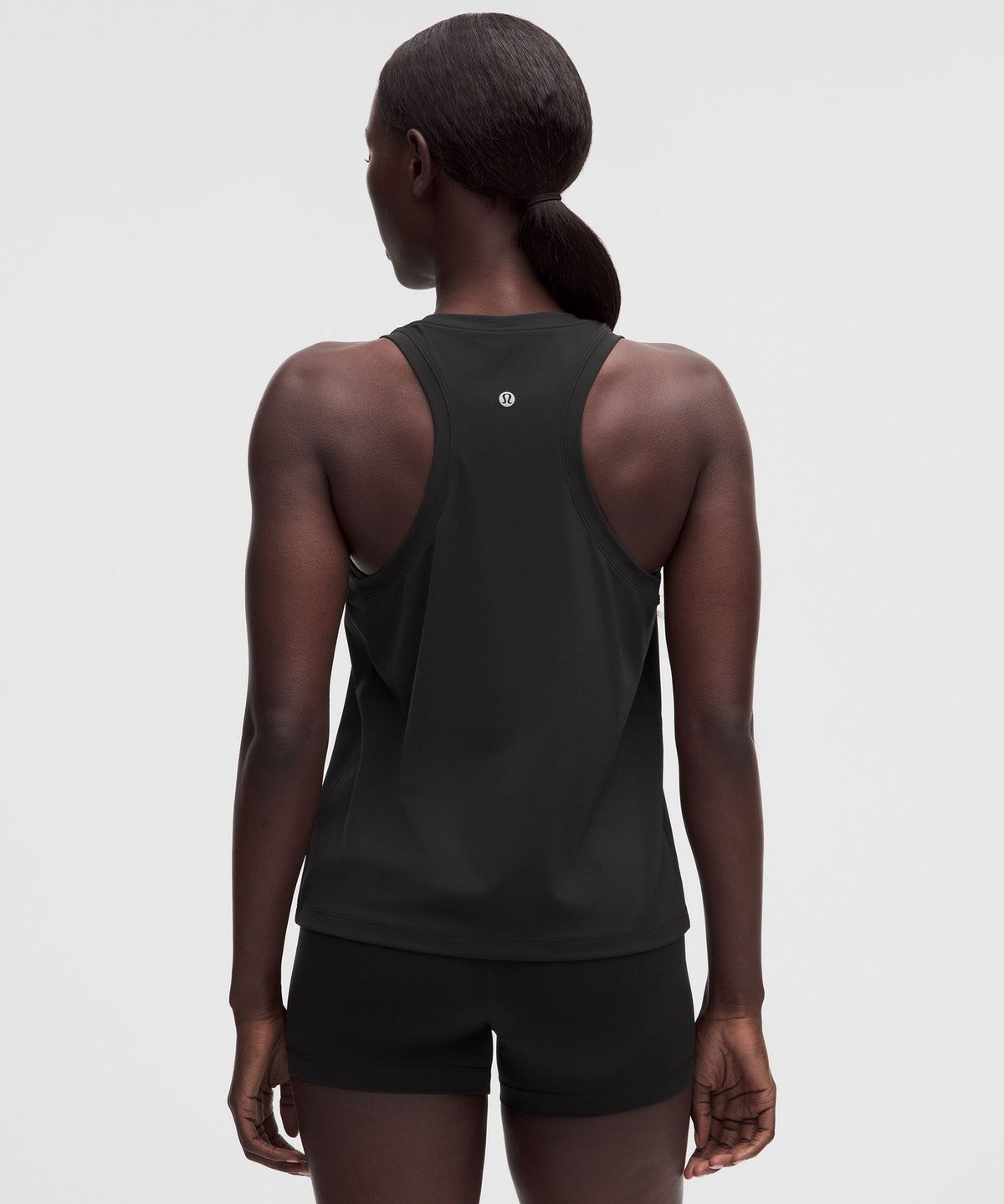 Silky High-Neck Yoga Tank Top