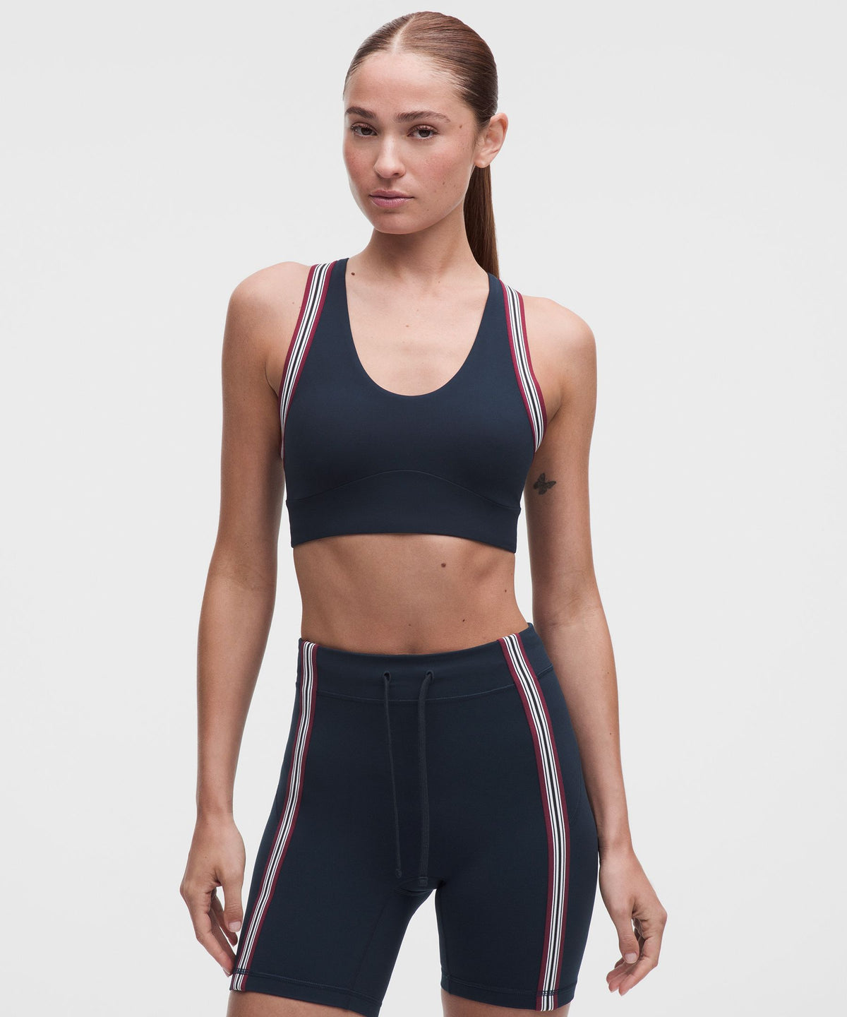 Groove Yoga Bra Light Support, B/C CupStriped Trim