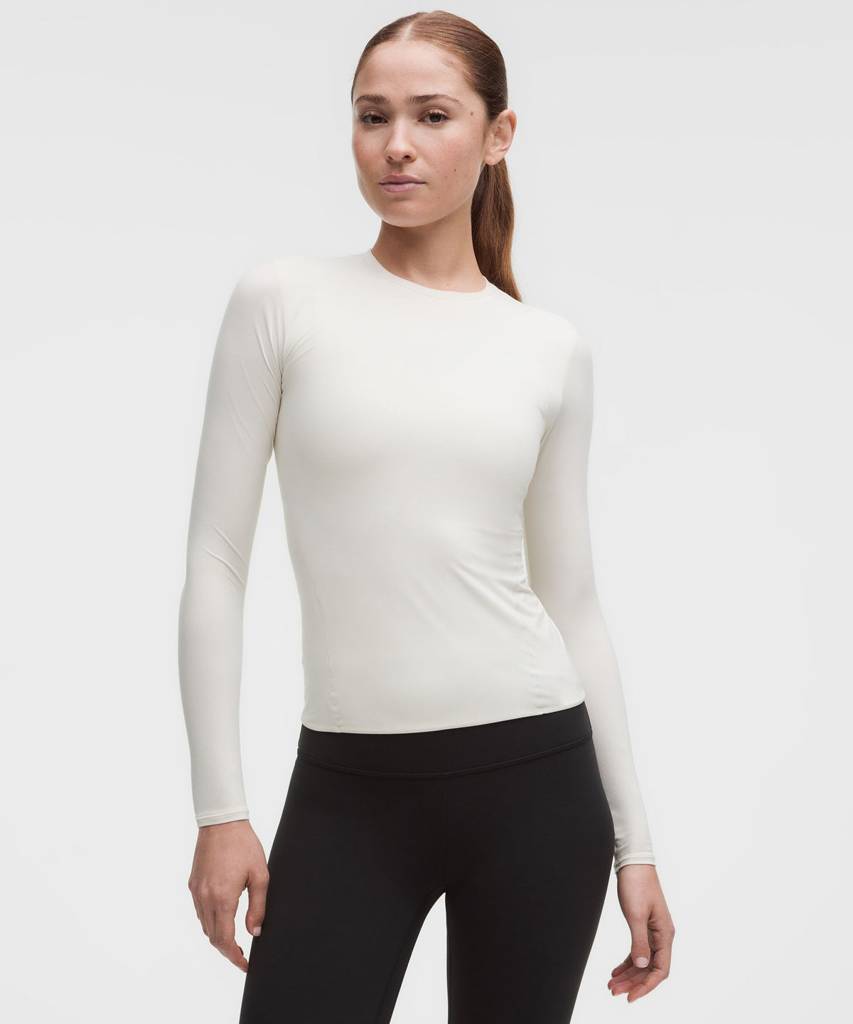 Wundermost Ultra-Soft Nulu Crewneck Long-Sleeve Shirt