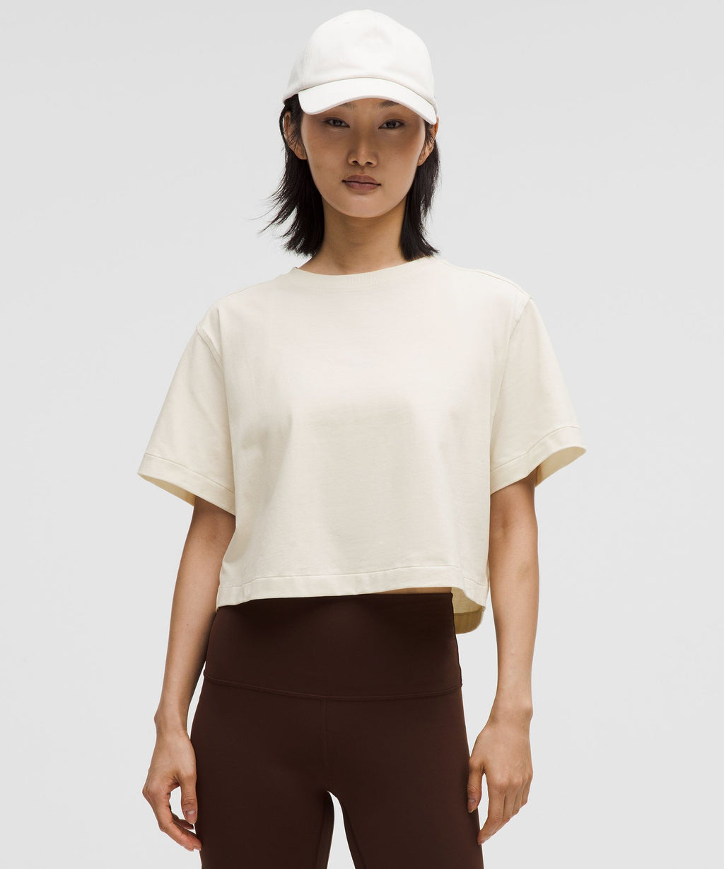 All Yours Organic Cotton-Blend Cropped T-Shirt