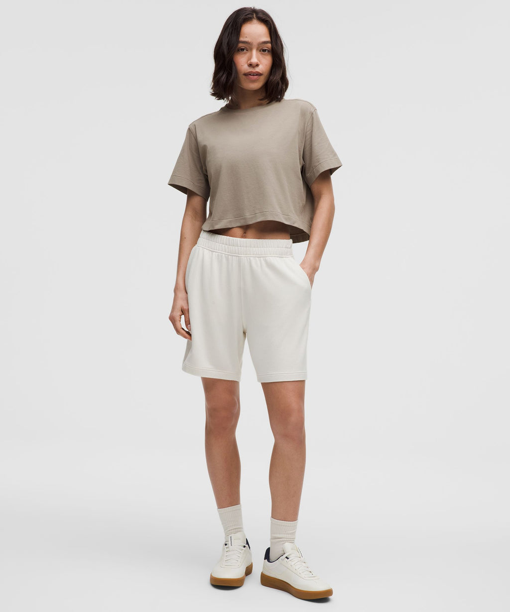 All Yours Organic Cotton-Blend Cropped T-Shirt