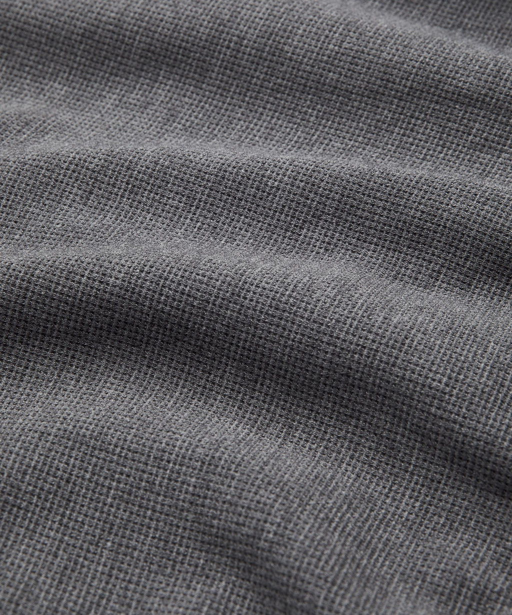 Scuba Cropped Funnel-Neck Half ZipWaffle