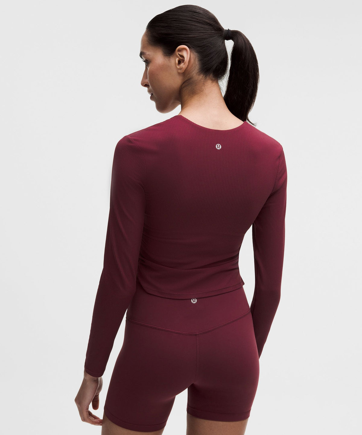 All It Takes Ribbed Nulu V-Neck Long-Sleeve ShirtB-D Cups