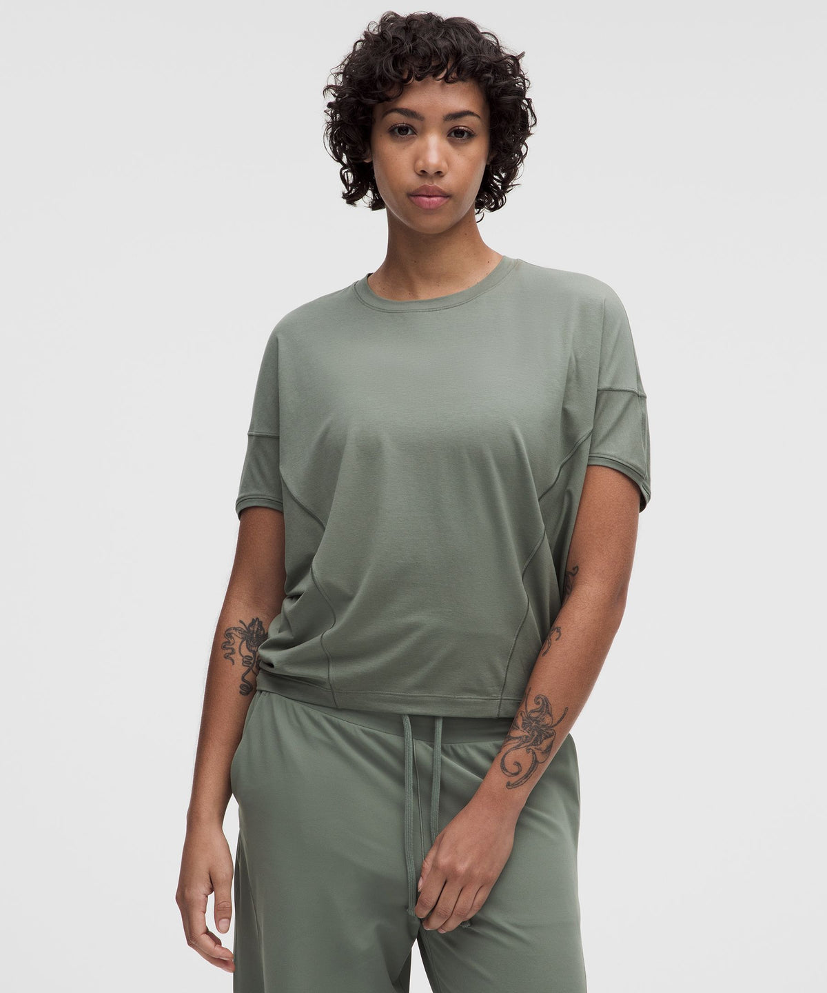 Cotton-Modal-Blend Dolman Tee