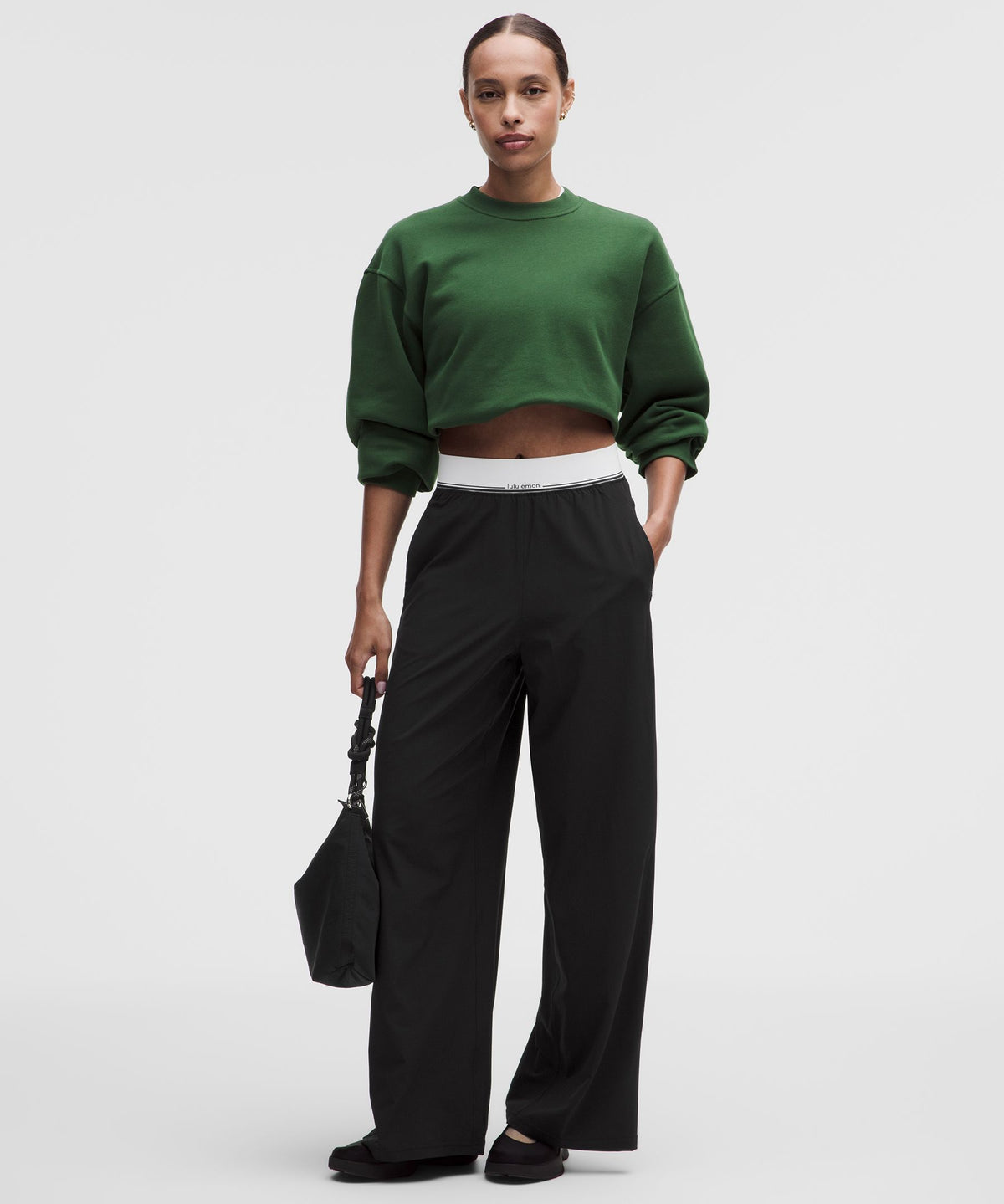 Swift High-Rise Wide-Leg PantLogo Waistband