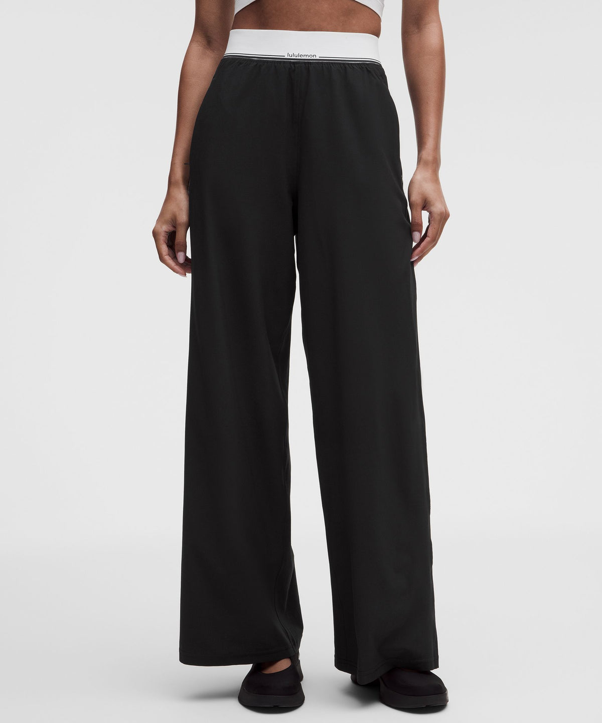 Swift High-Rise Wide-Leg PantLogo Waistband