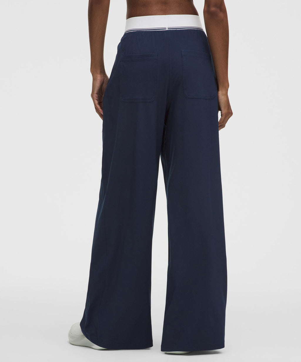 Swift High-Rise Wide-Leg PantLogo Waistband