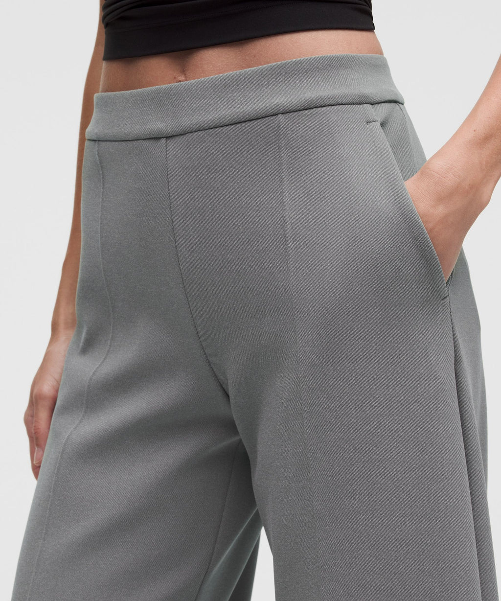 Daydrift Mid-Rise Cropped Wide-Leg TrouserTwill