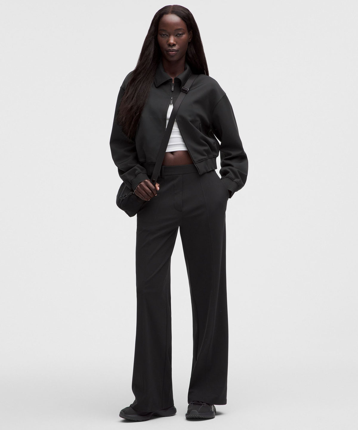 Daydrift Mid-Rise Stacked-Leg TrouserShort